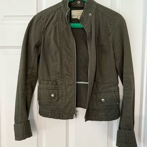Abercrombie & Fitch Dark Green Utility Jacket